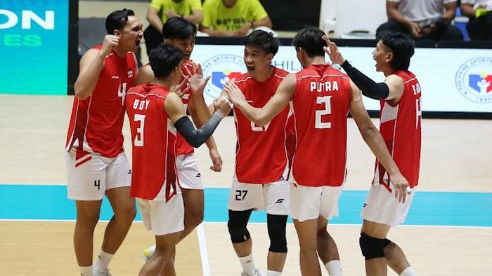 Timnas Voli Putra Indonesia Bungkam Tuan Rumah, Amankan Tiket Semifinal SEA V Cup